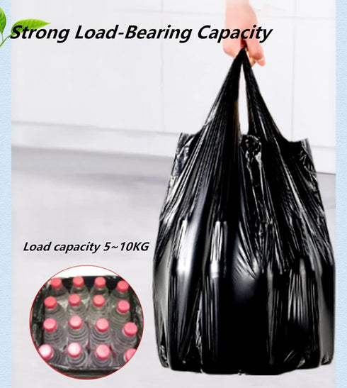 Trash Bags, 4 Gallon Small Trash Bag Kitchen Black Garbage Bags for Bedroom Office Bathroom, 4 Gal Small Trash Can Liners with Handles,100 Count...
