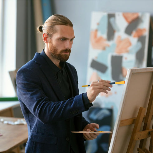 Cake Painting Brushes Set 6 Pcs Cake Decorating Brushes Food Safe Paint Brushes Tools Soft Cookie Painting Brushes for Cookie Cake Decoration (Blu...