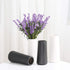 VanEnjoy 7" Desktop Minimalist Black Ceramic Vases Home Office Decoration Frosting Finish Vase (Medium Plain)...