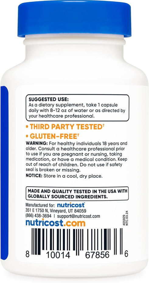Nutricost Fisetin Capsules 100mg, 60 Capsules - Natural Polyphenol Antioxidant - Non-GMO, Gluten Free, and Vegan Friendly Supplement...