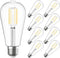 SHINESTAR 8-Pack Edison Bulbs, Warm White 2700K, E26 LED Bulb 60 Watt Equivalent, Dimmable Vintage Light Bulbs...