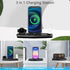 Charger Station for iPhone Multiple Devices, Foldable 3 in 1 Fast Charging Dock Stand for iPhone 14 13 12 11 Pro X Max XS 8 7,Compatible with Appl...
