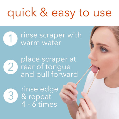 Baest Tongue Scraper • 100% Copper (1 Pack) Premium Tongue Cleaner • Improve Oral Health • Ayurvedic Cleaning Tool...