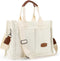 HOMIEE Tote Bag for Women Corduroy Handbags Casual Hobo Messenger Bag Retro Classic Shoulder Bag with Multi-pocket...