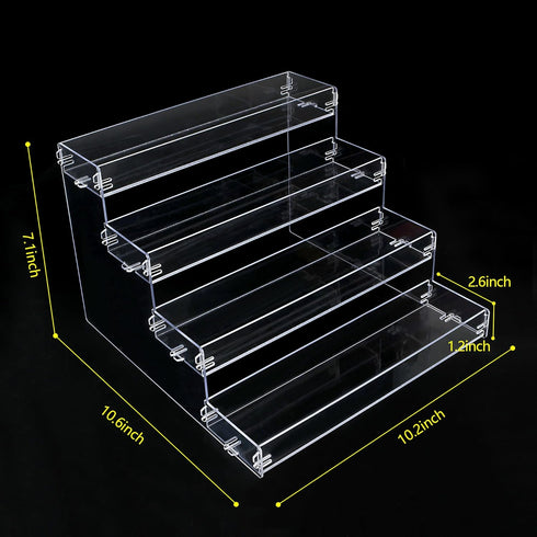 Spice Rack,No Tool Needed & No Pungent Acrylic Glue Self-derived Snap On Assembly Spice Shelf Pantry Kitchen Cabinet Organizer 10 in for Jars,Baki...