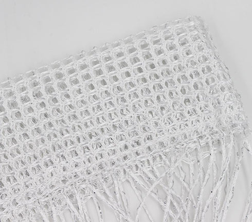 1x2 M Door String Curtain Rare Flat Silver Ribbon Thread Fringe Window Panel Room Divider Cute Strip Tassel for Wedding Coffee House Restaurant Pa...
