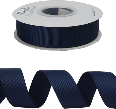 Ribbli Navy Grosgrain Ribbon, 1 inches x Continuous 25 Yards,Use for Bows DIY Hair Accessories,Gift Wrapping,Craft and Sewing...