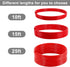 Beer CO2 Gas Line Kit - 10ft PVC CO2 Tubing Hose & 4PCS Stainless Steel Hose Clamp Solid Red Non-toxic Odorless Bendable Keg CO2 Line for 5/16’’ B...