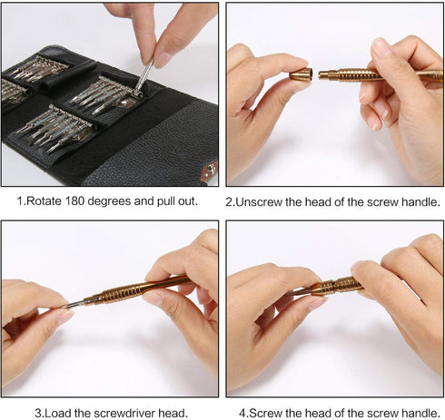 RuoFeng 25 in 1 Precision Screwdriver Set Freewise Diy Mini Repair Tool Kit for PC Glasses Mobile Phone...