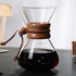 Coffee Brewer,Pour Over Coffee Maker 400ml Double Filter Wooden Sleeve Coffee Brewer Filter Suitable for Home Cafe Parties...