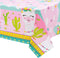 WERNNSAI 2 PCS Llama Table Cloth - Llama Birthday Decorations Alpaca and Cactus Tablecloth Cactus Party Decorations for Kids Girls Pink Birthday P...
