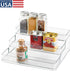 iDesign 3-Tier Spice Rack Organizer for Cabinets, Pantry or Countertop - Clear - Made in USA...
