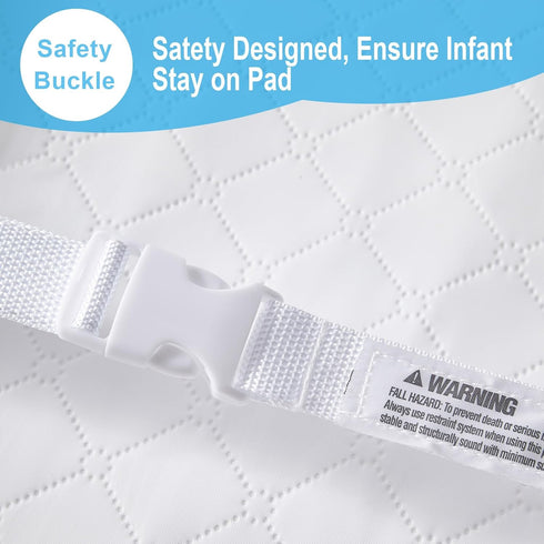 Diaper Changing Pad with Liner - Comfortable & Protective Changing Table Pad with Waterproof Surface & Non-Skid Bottom, 32x16"...