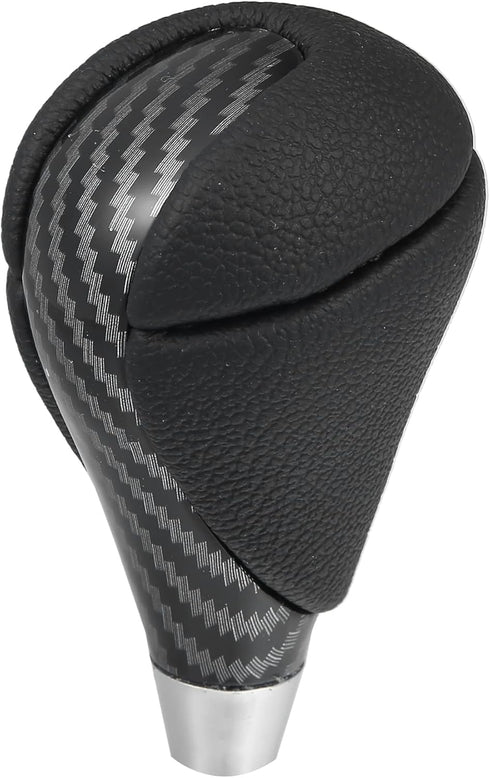 X AUTOHAUX Car Auto Automatic Gear Stick Shift Knob for Lexus ES350 2007-2015 GS450h 2007-2011 for Lexus RX450h Black Faux Leather Carbon Fiber Pa...