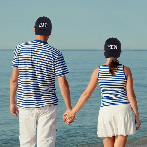 Mom and Dad Hats Adjustable Embroidered Baseball Cap for Couples Parents Fathers Black...