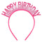 Hot Pink Happy Birthday Headband Birthday Crown for Women Tiara for Girls Glitter Hair Band Princess Crown Queen Birthday Girl Headband Hats Party...