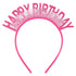 Hot Pink Happy Birthday Headband Birthday Crown for Women Tiara for Girls Glitter Hair Band Princess Crown Queen Birthday Girl Headband Hats Party...