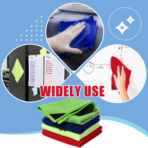8 Packs Magnetic Cleaning Cloth Microfiber Dry Erase Eraser Magnetic Whiteboard Eraser Washable Dry Erasers for Whiteboard Dry Erase Cloth for Cla...