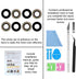2PCS ASDAWN Back Rear Camera Lens Glass Replacement for iPhone 14 and 14 Plus Camera Glass Lens Replacement with Pre-Installed Adhesive + Repair T...