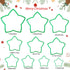 KAISHANE 10pcs 3D Christmas Tree Cookie Cutter Set-Star Cookie Cutters XMAS Decoration fondant donut Cookie cutters kit for Christmas Tree gift co...