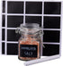 Oak & Steel 12 Pack 3.4oz Small Airtight Glass Spice Jars with Lids & Clip Top, 24 Labels & Chalk Pen - Square Bottles, Herb Jars, Mason Jars, Sea...