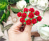 Beautiful Artificial Mulberry Paper Heart Petals Mini Roses Flowers Wedding Embellishment Scrapbooking Wedding Doll House Supplies Card DIY Crafts...