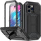 for iPhone 14 Pro Max Case,Shockproof Hard Case Aluminum Metal Gorilla Glass Military Heavy Duty Sturdy Protector Cover for iPhone 14 Pro Max,with...
