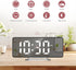 Projection Alarm Clock for Bedroom, Digital Clock with 180° Rotatable Projector, 7.9'' Large Display LED Alarm Clock with Temperature, Snooze, Adj...