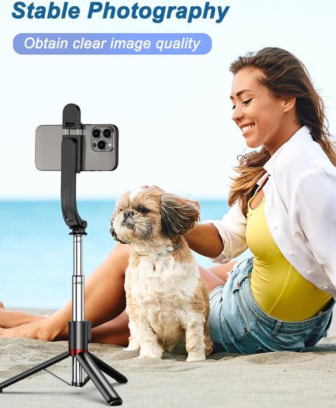55" Phone Tripod & Selfie Stick,Cell Phone Tripods Stand with Wireless Remote,Phone Holder with Detachable Light, for iPhone 14 13 12 pro Xr X 8Pl...