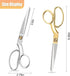 Sewing Scissors, Rkqoa Silver Dressmaker's Fabric Scissors, 8" Stainless Steel Shears, Sharp Knife Edge Fabric Heavy Duty Tailor Scissors for Cutt...