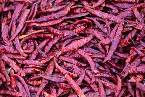 Authentic Red Thai Chili Peppers, 10 oz. Bag, Genuine Hot Red Whole Pepper Chilis, Dried Fresh for Cooking Traditional Asian Foods, Soups, and Cur...