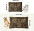 Vintage Leopard Print Dog Bed Cat Bed, Rectangle Comfortable Pet Bed, Ultra Soft Calming Dog Bed for Small Medium Large Dogs, 36" x 24"...