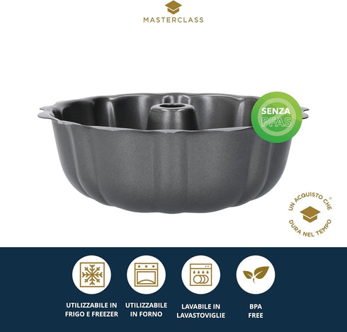 Master Class Non Stick 10" Bundt Kugelhopf Pan/Tin...