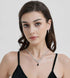 UDYLGOON Teardrop Bride Bridesmaid Crystal Necklace Earrings Jewelry Set for Women Wedding Prom...