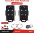 KeylessOption Keyless Entry Remote Control Car Key Fob Replacement for Suburban Tahoe M3N-32337100 (Pack of 2)...
