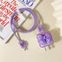 Compatible for iPhone 18W/20W USB-C Charger Cover Clear Lovely 3D Bowknot Waves Design Soft Charger Protector Cute Cable Case Saver Protector for ...