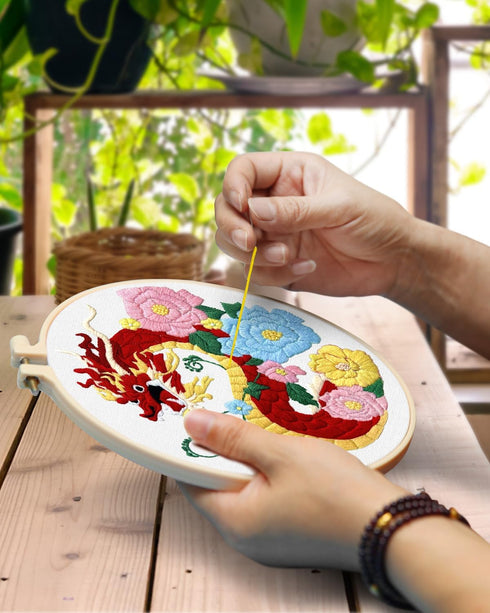 TINDTOP 3 Sets Embroidery Kit for Adult, Embroidery Kit Include Embroidery Cloth Hoops Threads for Craft Lover Hand Stitch with Embroidery Skill T...