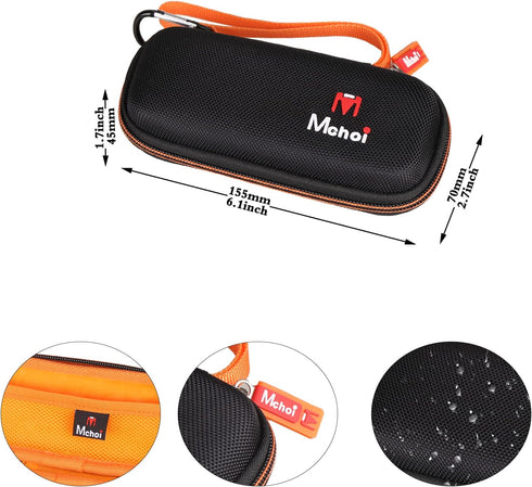 Mchoi Hard Carrying Case Fits for Gillette Fusion5 Men’s Razor & Proglide Shield Men's Razor, Shockproof Waterproof Black Travel Razor Protective ...