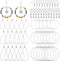 236PCS Earring Making Kit with 36PCS Beading Hoop Earring Finding Component Accessories 50PCS Earring Hooks 100PCS Jump Rings Loop and 50PCS Earri...