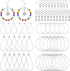 236PCS Earring Making Kit with 36PCS Beading Hoop Earring Finding Component Accessories 50PCS Earring Hooks 100PCS Jump Rings Loop and 50PCS Earri...