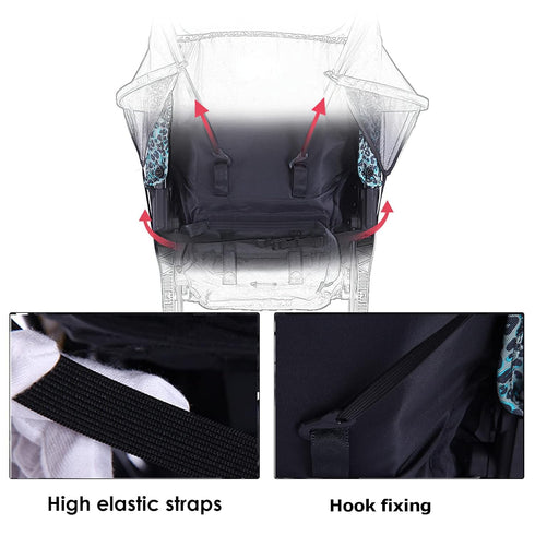 SOONHUA Stroller Sun Cover,Stroller Sun Shade,Breathable Toddler Blackout Blind Anti-UV Protection Baby Sun Shade Universal Awning with Adjustable...