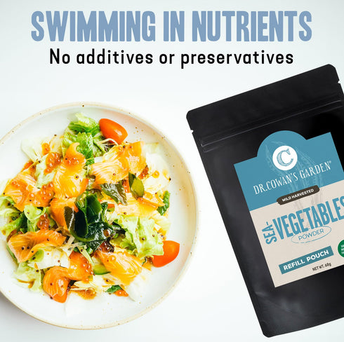Dr. Cowan’s Garden Sea Vegetable - Pure Seaweed, Wild Harvested Atlantic Natural Seaweed & Kelp Powder, Healthy Supplement Powder - USA, Atlantic ...