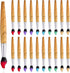 20 Pieces Paintbrush Pen Bamboo Brush Shape Ballpoint Pen Novelty Retractable Paintbrush Ink Pens for Art Activities School Stationery House Warmi...