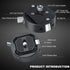 JF-Q2S Arca Type Camera Qucik Release Plate Kit, with Arca Swiss Peak Design Capture V3 Camera Clip?1/4" 3/8" Thread for Tripod Slider, Weighs 120...