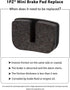 1PZ DP2-4S1 Brake Pads for MOTOVOX MBX10 79CC Moto MM-BB80 Baja Racer MINI BIKE REAR BRAKE PADS MBX-10 PARTS NEW (4 Pair)...
