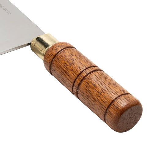 Winco Blade Chinese Cleaver w/ wooden handle – blade 8”x3 ½” overall length 12 ½”...