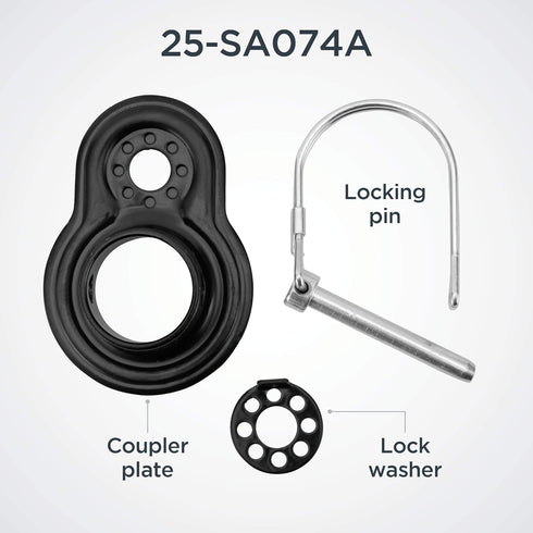 Schwinn Coupler Hitch Attachment Compatible for both Schwinn & InStep Bike Trailer, Flat and Angled Couplers for Wide Range of Bicycle Carriers, T...