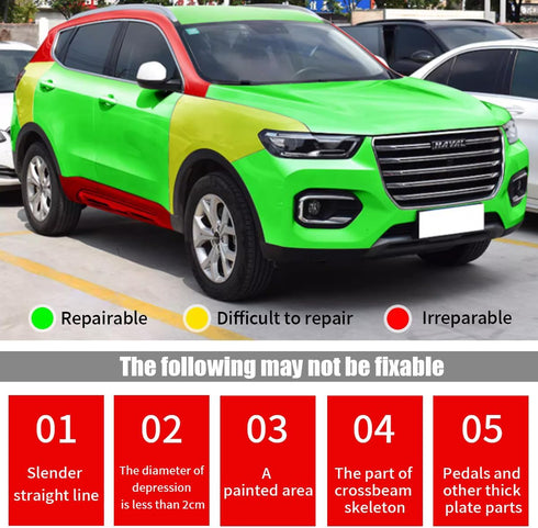 3 Pack Car Dent Puller, Car Dent Puller Kit Handle Lifter Powerful Car Dent Remover, Dent Removal Kit and Dent Repair Puller for Car Body Dent, Gl...