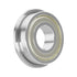 F6001ZZ 4PCS Flange Ball Bearing 12×28×8mm Double Metal Shielded Flanged Bearing Chrome Steel ABEC-1(P0) Z2 Deep Groove Ball Bearing for Industria...