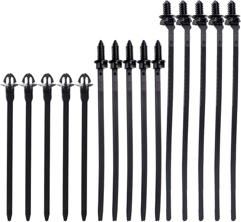 Push Mount Wire Ties, Snap in Zip Tie Automotive Clips Nylon Wire Harness Clips 3 Sizes of Cable Ties for Engine Bay Zip Tie Kit 150pcs...